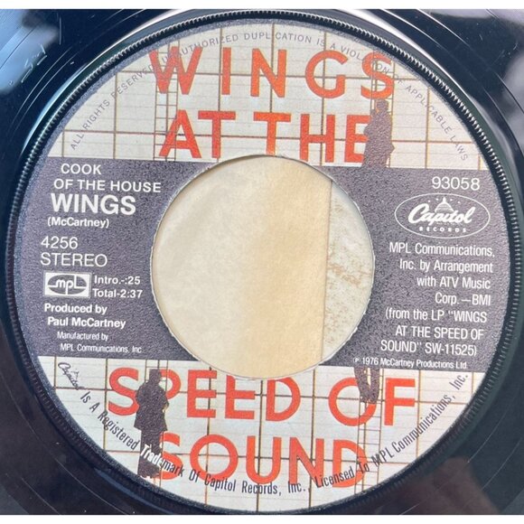 Paul McCartney and Wings Silly Love Songs / Cook of the House 45 Rock Pop - Picture 2 of 6